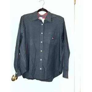 Vintage TOMMY HILFIGER Tommy Tartan Long Sleeve Button Down Shirt Size 12